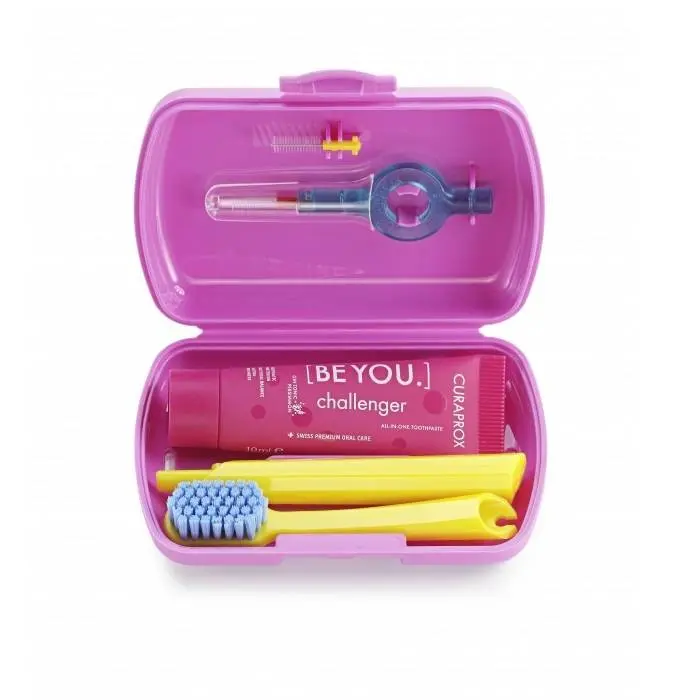 7338_CURAPROX TRAVEL SET RUZOVY